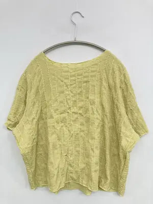 LUNACION/Tシャツ/カットソー/トップス/イエロー/4L