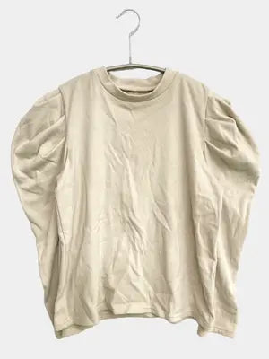 Tシャツ/カットソー/トップス/ベージュ/L