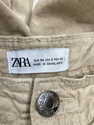 ZARA/ザラ/カーゴパンツ/パンツ/ベージュ/EUR34