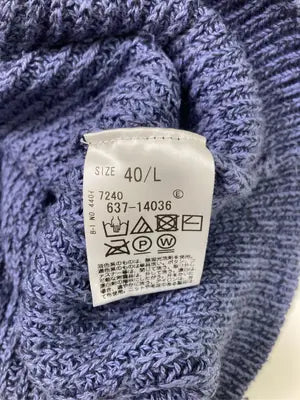 OPAQUE.CLIP/オペークドットクリップ/ニット/セーター/トップス/ブルー/L