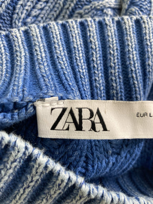 ZARA/ザラ/ベスト/トップス/ブルー/EUR L/USA L/MEX 30