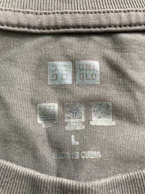 UNIQLO/ユニクロ/Tシャツ/カットソー/トップス/グレー/L
