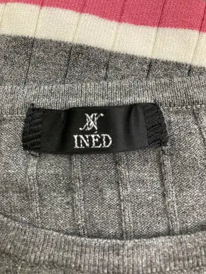 INED/イネド/ニット/セーター/トップス/グレー/9