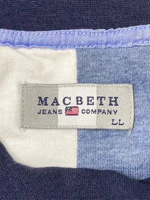 MACBETH/マクベス/Tシャツ/カットソー/トップス/ネイビー/LL