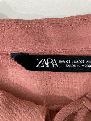 ZARA/ザラ/シャツ/ブラウス/トップス/ピンク/EUR XS/USA XS/MEX 24