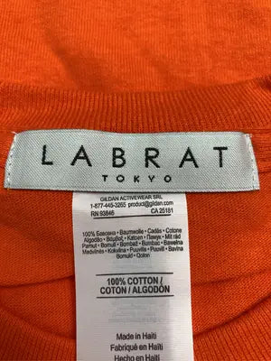 LABRAT/Tシャツ/カットソー/トップス/オレンジ/L