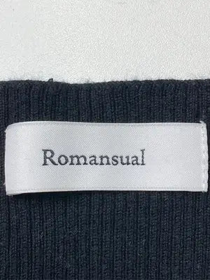 Romansual/タンクトップ/トップス/ブラック/F