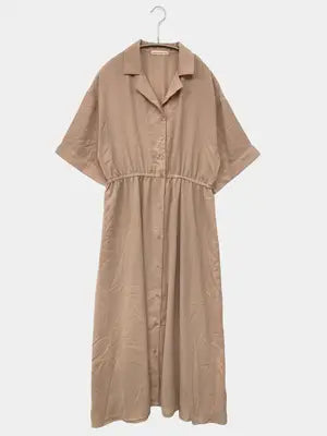 continuer de NICE CLAUP/コンティニューデナイスクラップ/シャツワンピース/ワンピース/ドレス/ベージュ/F