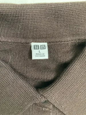 UNIQLO/ユニクロ/ポロシャツ/トップス/ブラウン/L