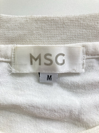 MSG/エムエスジー/Tシャツ/カットソー/トップス/ホワイト/M
