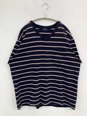 jazzix/Tシャツ/カットソー/トップス/ネイビー/LL