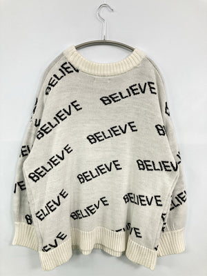 FUN/ファン/ニット/セーター/トップス/ホワイト/F