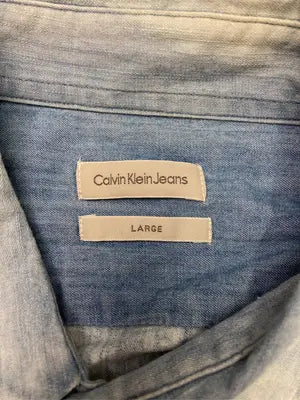 Calvin Klein/カルバンクライン/シャツ/ブラウス/トップス/スカイブルー/L