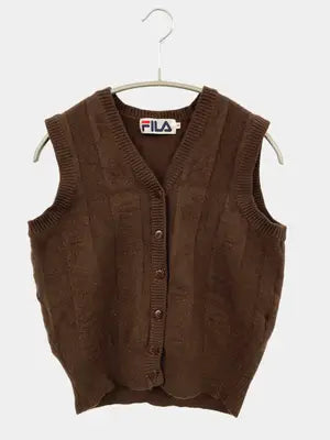 FILA/フィラ/ベスト/トップス/ブラウン/M