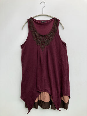 Mignon/ミニョン/チュニック/ワンピース/ドレス/レッド/L