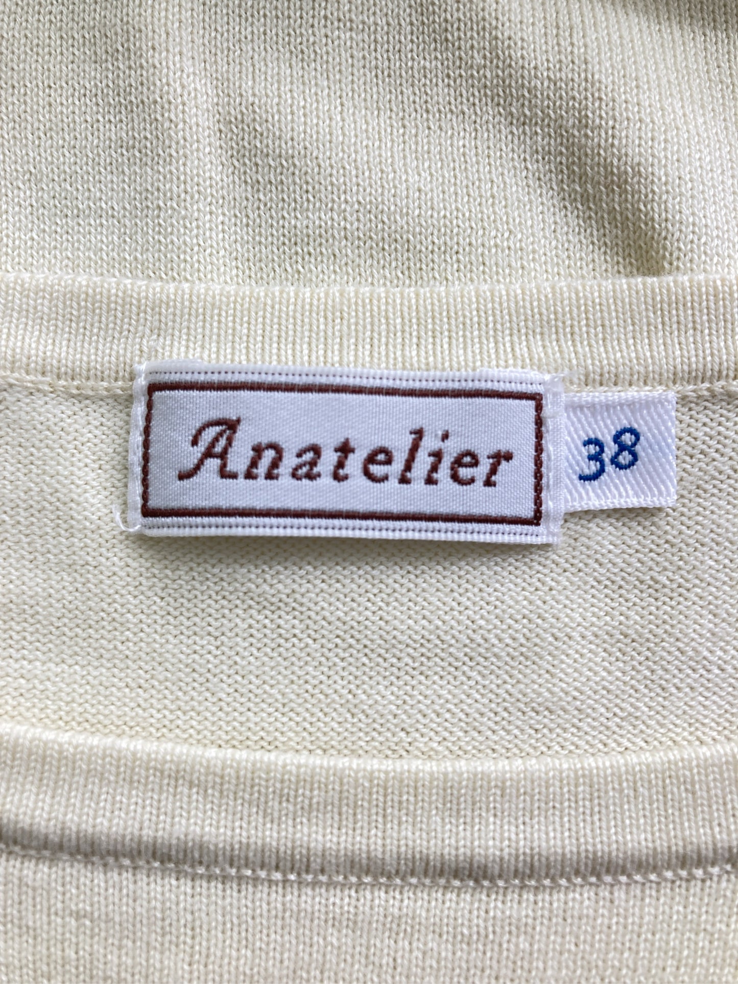 Anatelier/アナトリエ/ニット/セーター/トップス/アイボリー/38