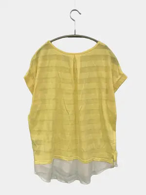 THE SHOP TK/ザショップティーケー/Tシャツ/カットソー/トップス/イエロー/F