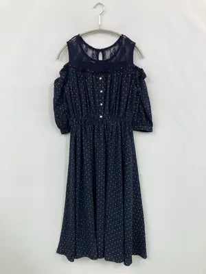 COLZA/コルザ/ワンピース/ワンピース/ドレス/ネイビー/M