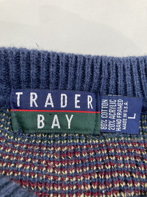 TRADER BAY/ニット/セーター/トップス/ネイビー/L