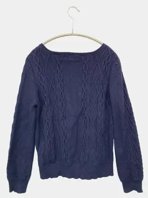 NATURAL BEAUTY BASIC/ナチュラルビューティーベーシック/ニット/セーター/トップス/ネイビー/M