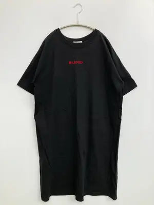 MILK FED./ミルクフェド/Tシャツ/カットソー/トップス/ブラック/ONE SIZE
