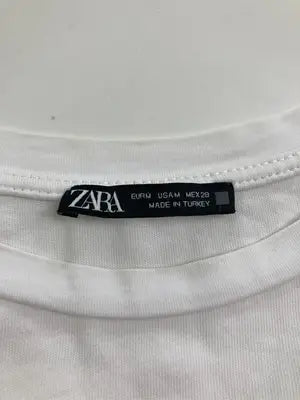 ZARA/ザラ/Tシャツ/カットソー/トップス/ホワイト/EUR M/USA M/MEX 28