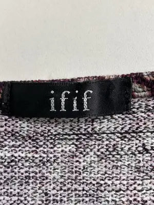 ifif/チュニック/ワンピース/ドレス/ブラウン/M-L