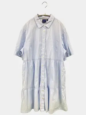 GAP/ギャップ/シャツワンピース/ワンピース/ドレス/スカイブルー/L