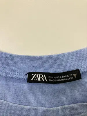 ZARA/ザラ/Tシャツ/カットソー/トップス/スカイブルー/EUR M/USA M/MEX 28