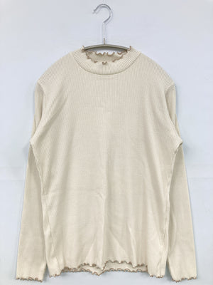 GLACIER/グラシア/ニット/セーター/トップス/アイボリー/L