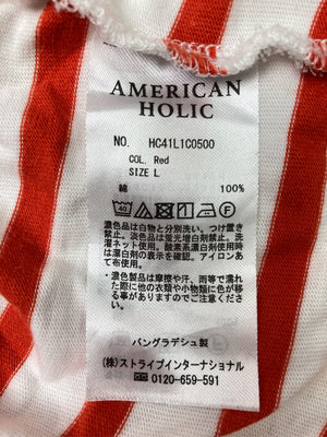 AMERICAN HOLIC/アメリカンホリック/Tシャツ/カットソー/トップス/レッド/L