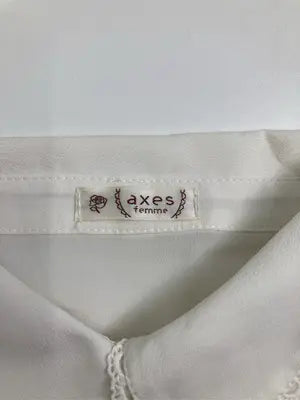 axes femme/アクシーズファム/シャツ/ブラウス/トップス/ホワイト/M
