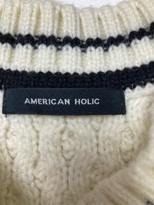 AMERICAN HOLIC/アメリカンホリック/ニット/セーター/トップス/アイボリー