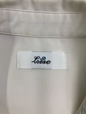 Loose/ルース/シャツ/ブラウス/トップス/ホワイト/S
