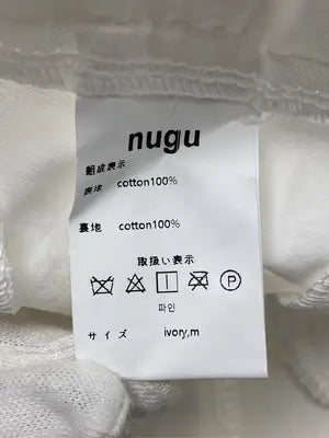 nugu/ヌグ/チノパンツ/パンツ/ホワイト/m