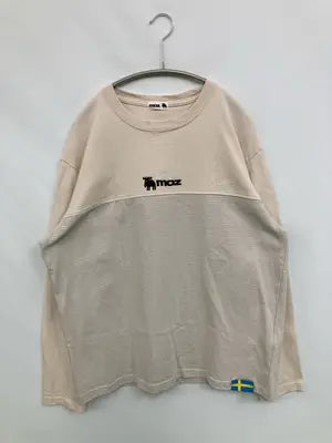 moz/モズ/Tシャツ/カットソー/トップス/ベージュ/L