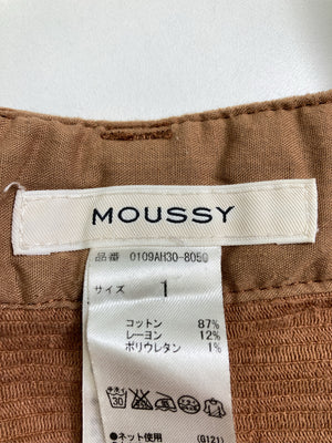 MOUSSY/マウジー/スラックス/パンツ/ブラウン/1
