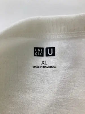 UNIQLO/ユニクロ/Tシャツ/カットソー/トップス/ホワイト/XL