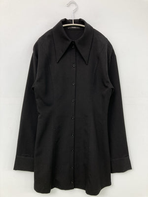 EMODA/エモダ/シャツワンピース/ワンピース/ドレス/ブラック/F