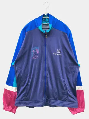 Sergio Tacchini/セルジオタッキーニ/ジャージ/トラックジャケット/トップス/ネイビー/US 40