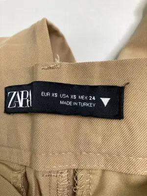 ZARA/ザラ/スラックス/パンツ/ベージュ/USA XS