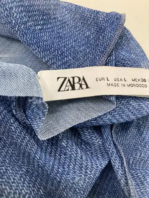 ZARA/ザラ/Tシャツ/カットソー/トップス/ネイビー/EUR L/USA L/MEX 30