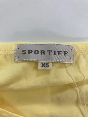 sportiff/Tシャツ/カットソー/トップス/イエロー/XS