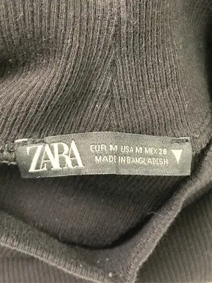 ZARA/ザラ/Tシャツ/カットソー/トップス/ブラック/USA M