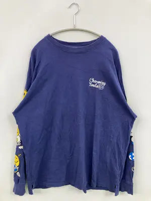 SMILEY FACE/スマイリーフェイス/Tシャツ/カットソー/トップス/ブルー/LL