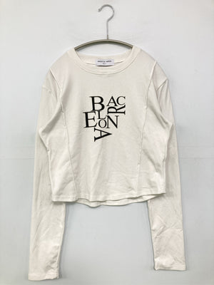 MAISON DE THERESE/メゾンドゥテレーズ/Tシャツ/カットソー/トップス/ホワイト