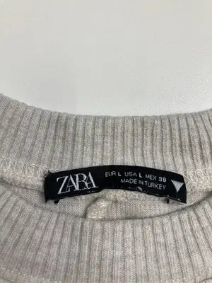 ZARA/ザラ/Tシャツ/カットソー/トップス/グレー/L