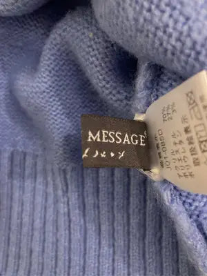 FASHION MESSAGE/ニット/セーター/トップス/ブルー