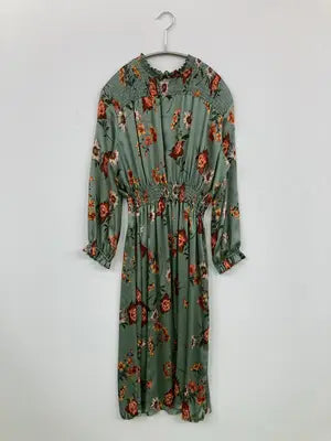 ZARA BASIC/ザラベーシック/ワンピース/ワンピース/ドレス/グリーン/USA M