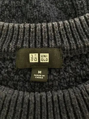UNIQLO/ユニクロ/ニット/セーター/トップス/ネイビー/M